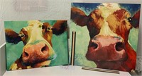 Canvas Cow Prints