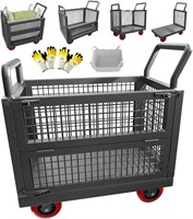 5IN1 Steel Cart 1800lbs  40x24  Black 4024