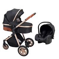 Stroller with Car seat(Black)