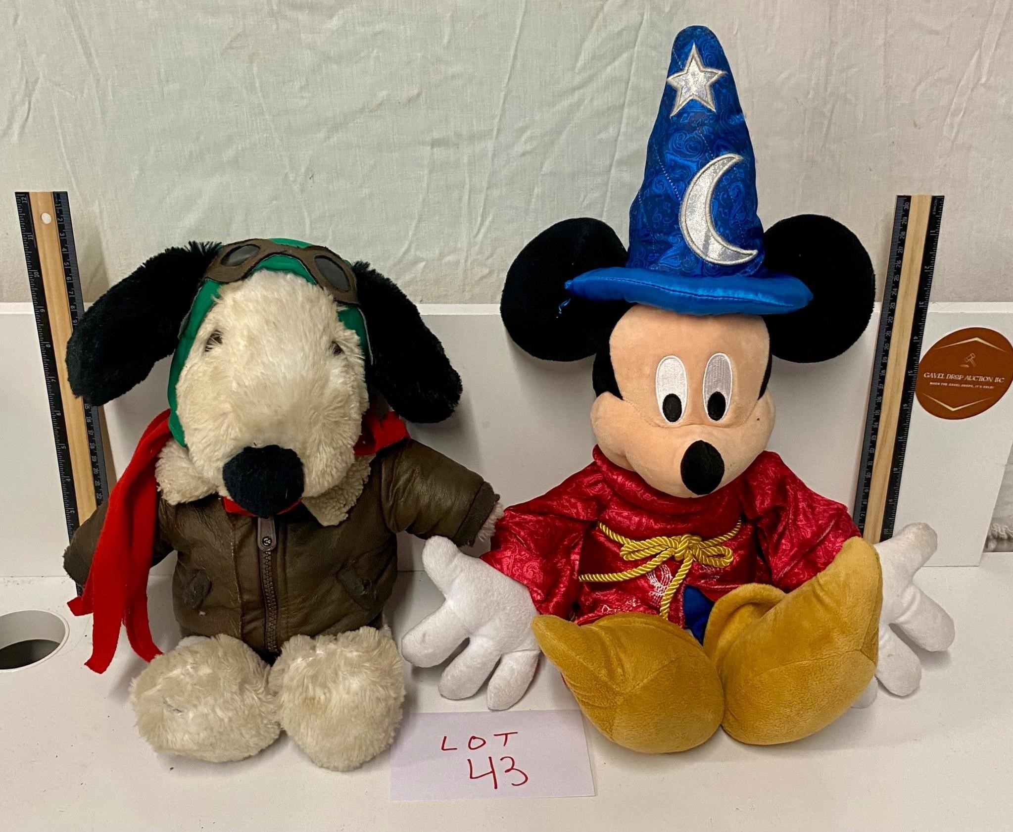 Snoopy and Mickey Mouse