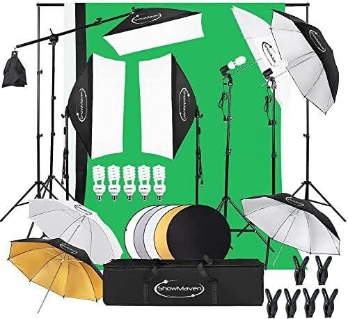 Softbox Lighting Kit  Photo Backdrop