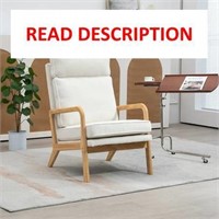 2-in-1 Convertible Chair  Solid Wood-Ivory