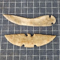 D2 2pc Arrowheads: Spear head, Double point, 8"L