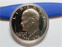 OF) 1976 S Silver proof bicentennial Ike dollar