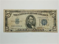 OF) 1934a $5 silver certificate
