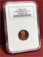 1981-S UNITED STATES LINCOLN CENT PF68 ULTRA CAMEO