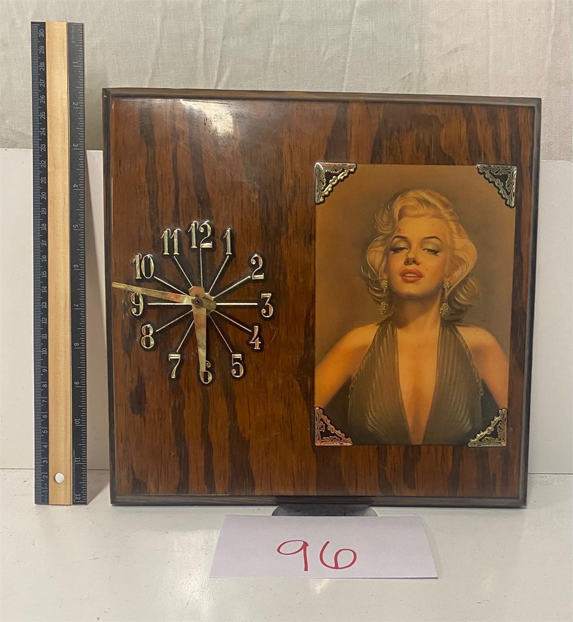 Marilyn Monroe wood clock