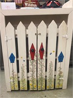 Hand Painted Fence Style Cabinets