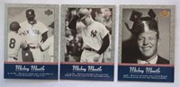 3 2001 Upper Deck Mickey Mantle Cards