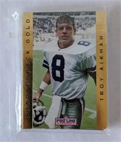 1992 Quarterback Gold Troy Aikman - Young 18 Cards