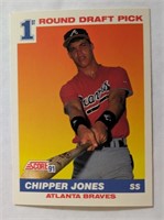 1991 Score Chipper Jones #1 Draft Pick Rookie Card