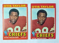 1971 Topps 2 Otis Taylor Cards #139