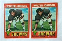 1971 Topps 2 Walter Johnson Cards #104