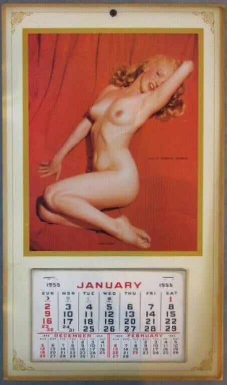 Vintage Original 1955 Marilyn Monroe Calendar