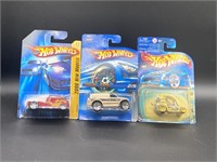 Early 2000 series, hot wheels, carded, and