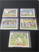 (5) All-Star game, Classics AL & NL. Blank backs.