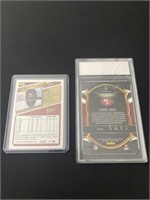 Topps and Select Jerry Rice, SF 49er’s. (cracked