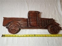 22" Handcarved Wood Truck
