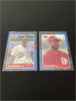 1987 Donruss, Mark McGwire & Ozzie Smith