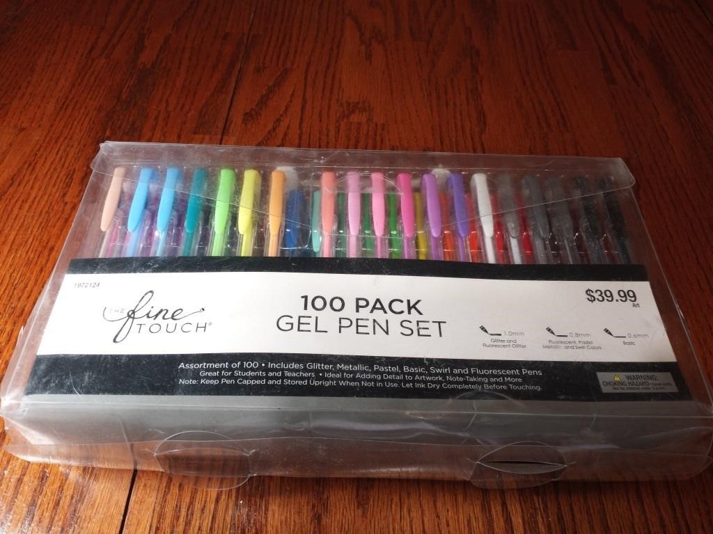 100 Pack Gel Pen Set
