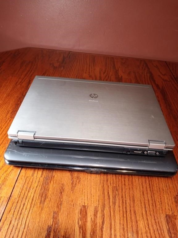 2 Laptops for Parts HP Elite Book & Toshiba