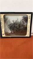 Slide of Iroquois Indian village Canada