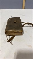 Vintage bound journal handmade leather cover