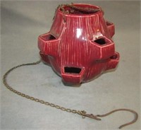 Vintage McCoy Pottery Hanging Strawberry Jar
