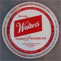 Vintage 1950's Walter's Beer Tin Serving Tray