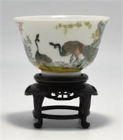 Chinese Porcelain Hand-Painted Bowl.