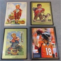 Lot of Little Boy Prints and Broncos Player