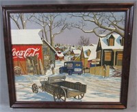 H. Hargrove Coca Cola Barn Painting