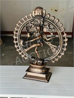 copper & brass Shiva figure - 25 h x 20w