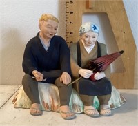 Japanese man and woman figure