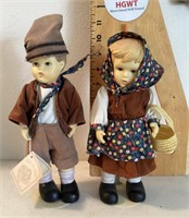 2 Lindell porcelain dolls
