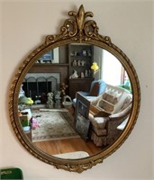 26x32 oval decorative wall mirror