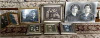 Vintage old family portraits