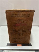Gargoyle Mobiloil Wooden Crate