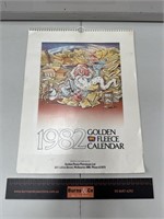 Original Golden Fleece Calendar 1982