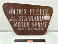 Original Golden Fleece Motor Spirit Drum Stencil