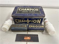 Assorted Champion Spark Plug lot Inc Glass spark