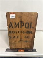 Ampol Motor Oil Wooden Crate