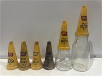 2x Oil Bottles and 6 Golden Fleece Plastic
