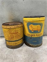 2 x Golden Fleece Drums Inc. 4 & 5 Gallon