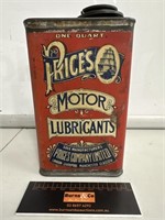 Early PRICES Motor Lubricants 1 Quart Tin