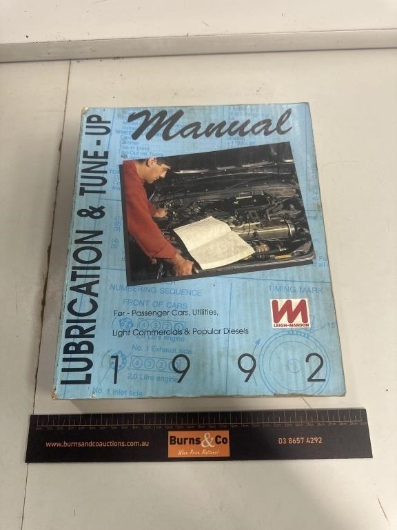 1992 Lubrication & Tune Workshop Manual ex