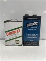 2 x 1 Gallon Tins Inc. Castrol & Plus-Gas