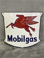 MOBILGAS Enamel Shield Sign - 595 x 580