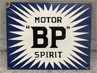 BP MOTOR SPIRIT Enamel Sign - 380 x 305