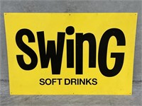 SWING SOFTDRINKS Screen Print Tin Sign - 920 x